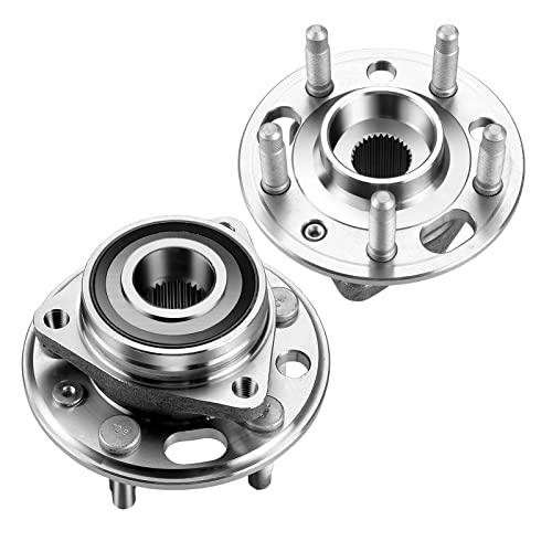 Pair [2] Front Rear Wheel Bearing Hub Assembly Compatible with Chevy Equinox Impala Malibu GMC Terrain Cadillac CTS XTS Buick LaCrosse Regal # 513288 - VXB Ball Bearings
