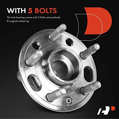 Pair [2] Front Rear Wheel Bearing Hub Assembly Compatible with Chevy Equinox Impala Malibu GMC Terrain Cadillac CTS XTS Buick LaCrosse Regal # 513288 - VXB Ball Bearings