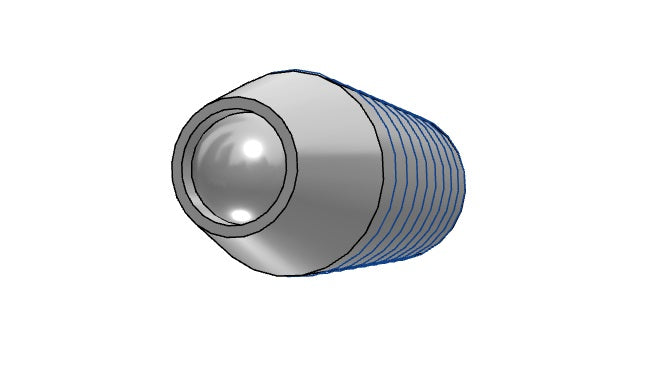 M12 20mm Long Stainless Steel Miniature Spinning Ball Plunger Japan