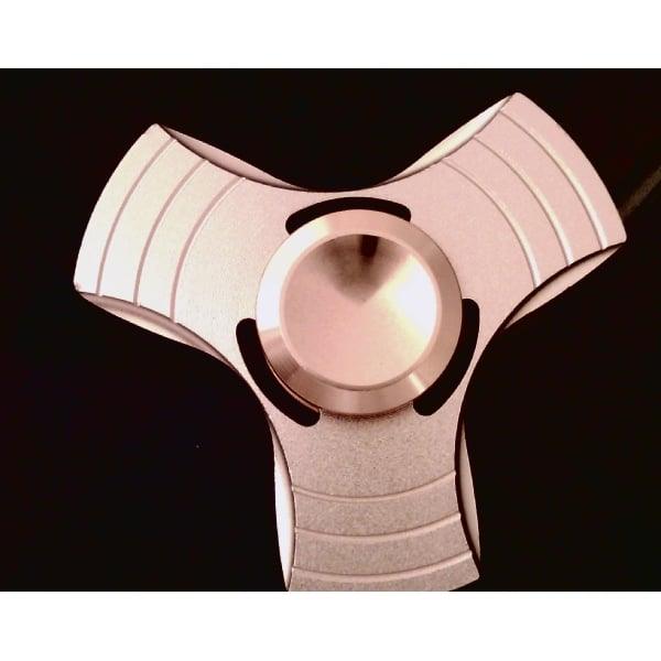Pink Aluminum Tri Fidget Hand Spinner Toy 42Q - VXB Ball Bearings