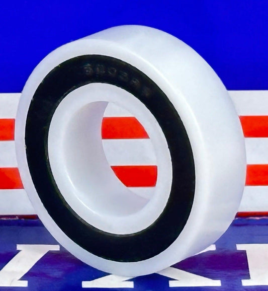 Plastic Bearing POM 6001-2RS SS316 Stainless Steel Balls Food Grade 12x28x8mm - VXB Ball Bearings