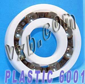 Plastic Bearing POM 6001 Glass Balls 12x28x8 - VXB Ball Bearings