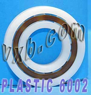 Plastic Bearing POM 6002 Glass Balls 15x32x9 - VXB Ball Bearings