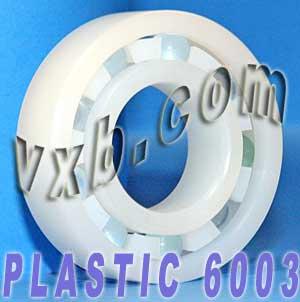Plastic Bearing POM 6003 Glass Balls 17x35x10 - VXB Ball Bearings