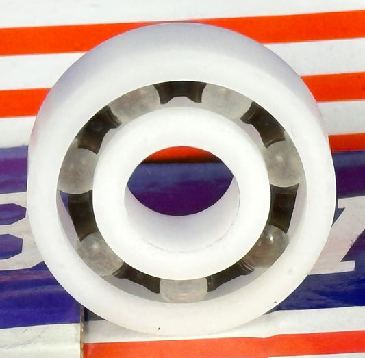 Plastic Bearing POM 6201 Glass Balls 12x32x10 - VXB Ball Bearings