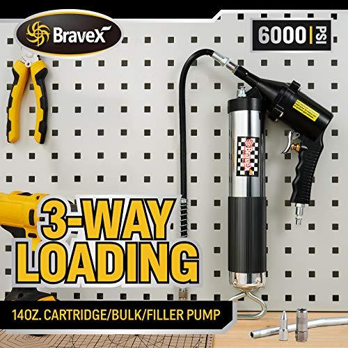 Pneumatic Grease Gun Air Operated Fully Automatic with 14.5 Oz Continuous Cycle - VXB Ball Bearings