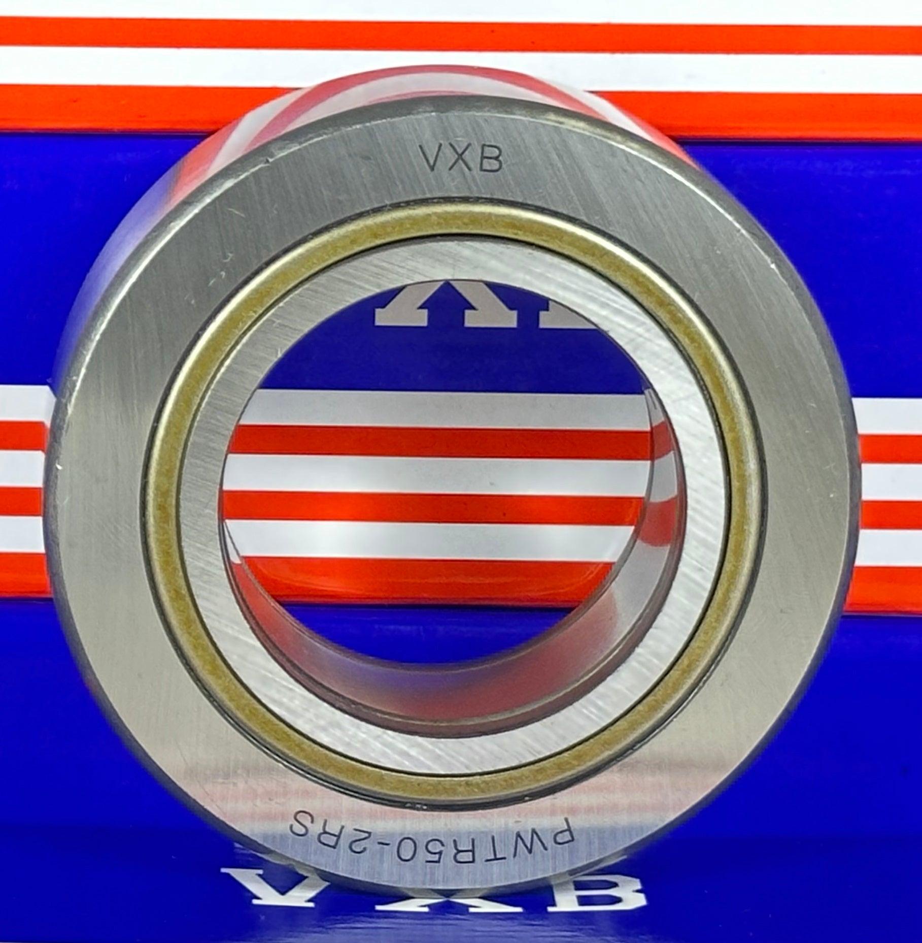 PWTR50-2RS-XL Track Rollers Bearing Cam Follower with Cylindrical Roller Set with 2 Rubber Seal 50x90x32mm - VXB Ball Bearings