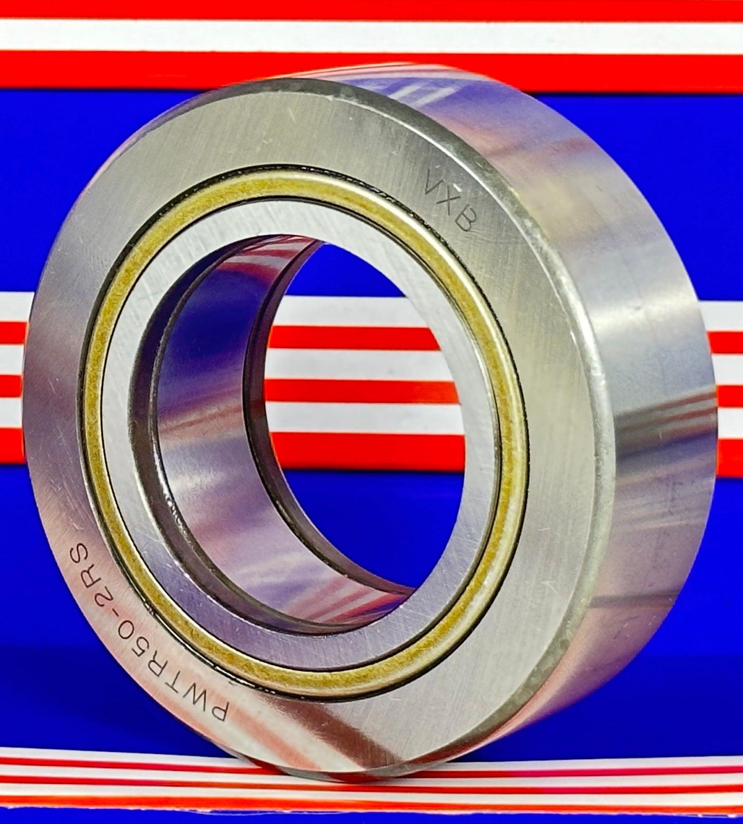 PWTR50-2RS-XL Track Rollers Bearing Cam Follower with Cylindrical Roller Set with 2 Rubber Seal 50x90x32mm - VXB Ball Bearings