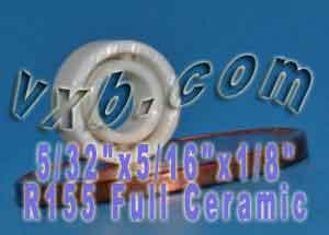 R155 Full Ceramic Bearing 5/32x5/16x1/8 inch Miniature Bearings - VXB Ball Bearings