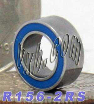R156-2RS Bearing 3/16x5/16x1/8 inch Sealed Miniature - VXB Ball Bearings