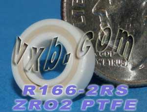 R166-2RS Full Ceramic Bearing 3/16x3/8x1/8 inch Miniature Bearings - VXB Ball Bearings