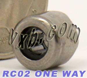 RC02 One Way Needle Bearing/Clutch 1/8x9/32x0.236 inch Bearings - VXB Ball Bearings