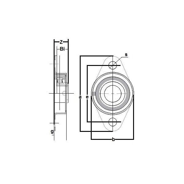 RCSMRFZ-16S Bearing Flange Insulated Pressed Steel 2 Bolt 1 Inch - VXB Ball Bearings