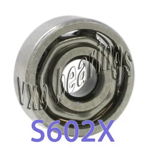 S602X Bearing Stainless Steel Open 2.5 x 8 x 2.8 - VXB Ball Bearings