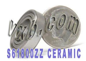 S61800ZZ Bearing Ceramic Stainless Steel Shielded 10x19x5 Bearings - VXB Ball Bearings