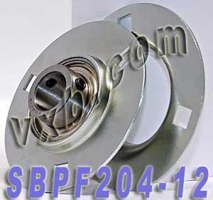 SBPF204-12 3/4 Pressed Steel Bearing 3-Bolt Flanged Mounted Bearings - VXB Ball Bearings