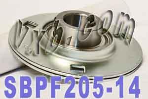SBPF205-14 Pressed Steel Housing Bearing 3-Bolt Flanged Mounted - VXB Ball Bearings