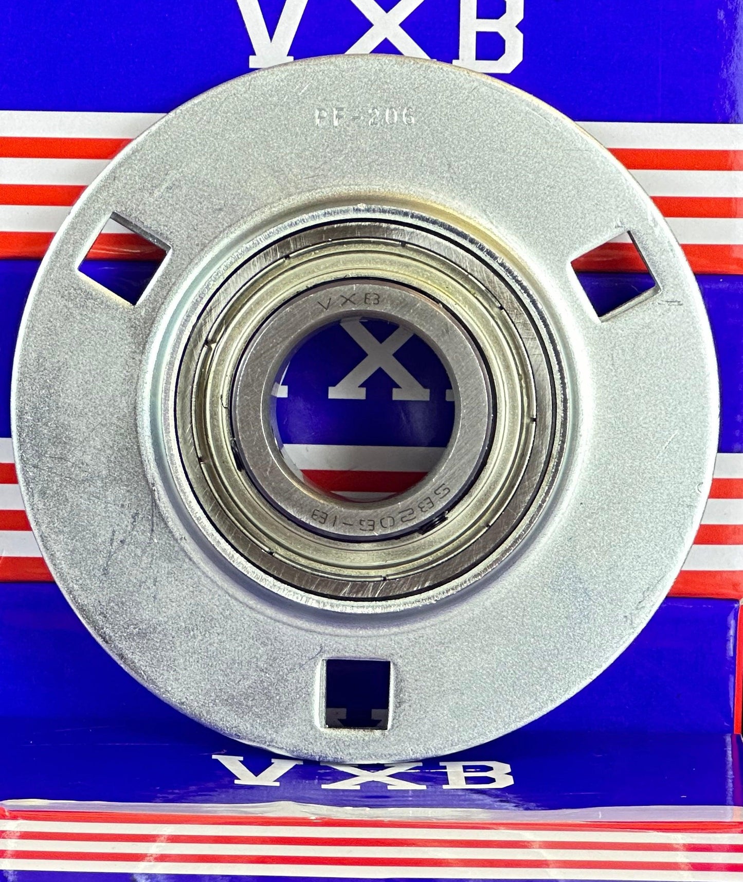 SBPF206-18 Pressed Steel Housing Bearing 3-Bolt Flanged Mounted - VXB Ball Bearings