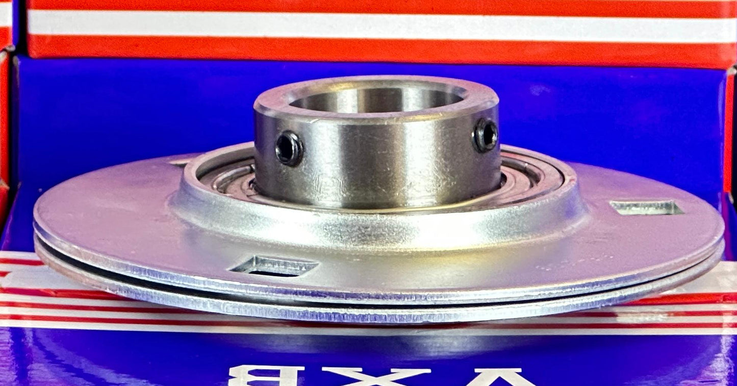 SBPF206-18 Pressed Steel Housing Bearing 3-Bolt Flanged Mounted - VXB Ball Bearings