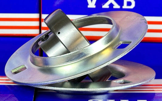SBPF207-22 Pressed Steel Housing Bearing 3-Bolt Flanged Mounted - VXB Ball Bearings