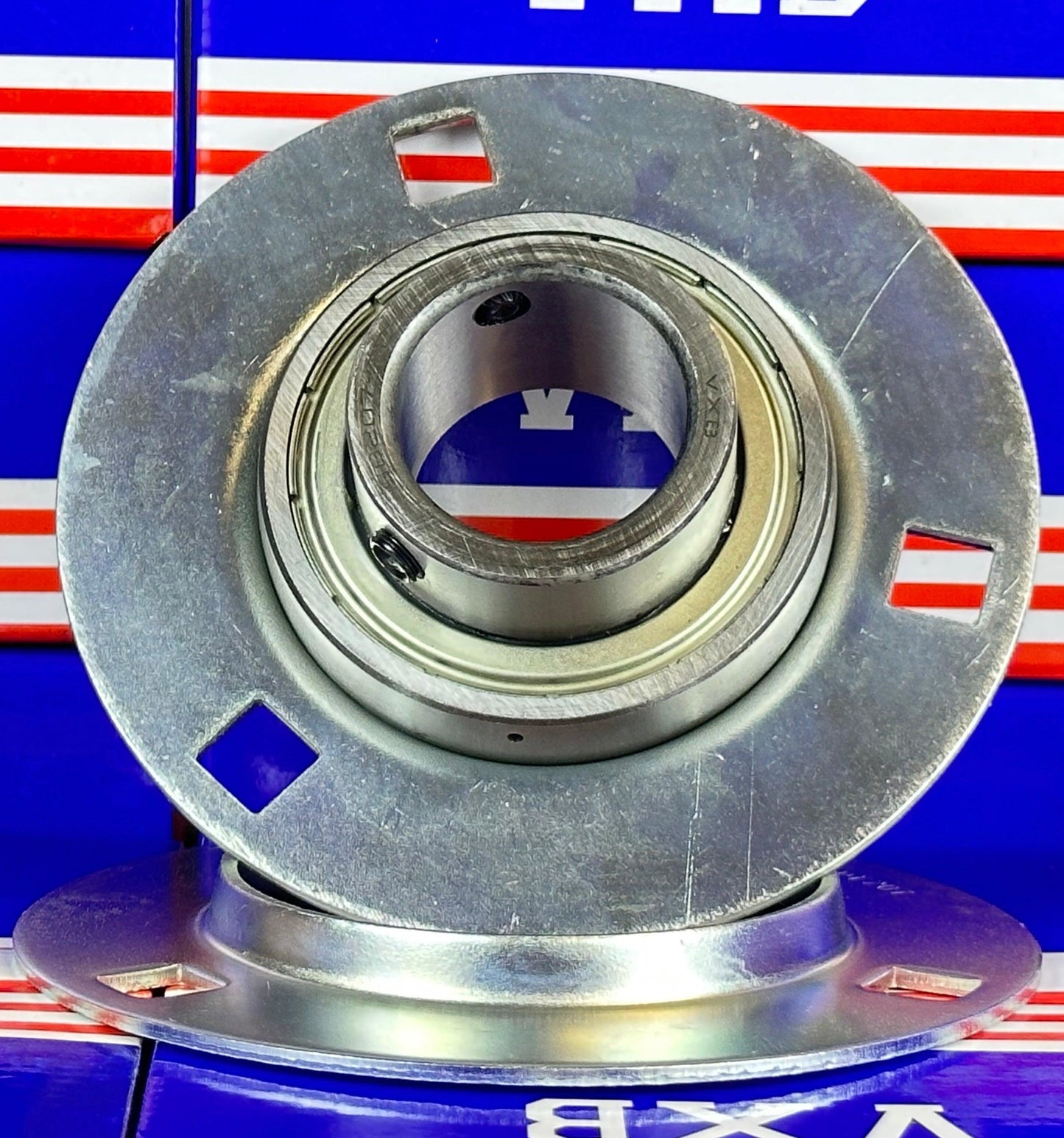 SBPF207-22 Pressed Steel Housing Bearing 3-Bolt Flanged Mounted - VXB Ball Bearings