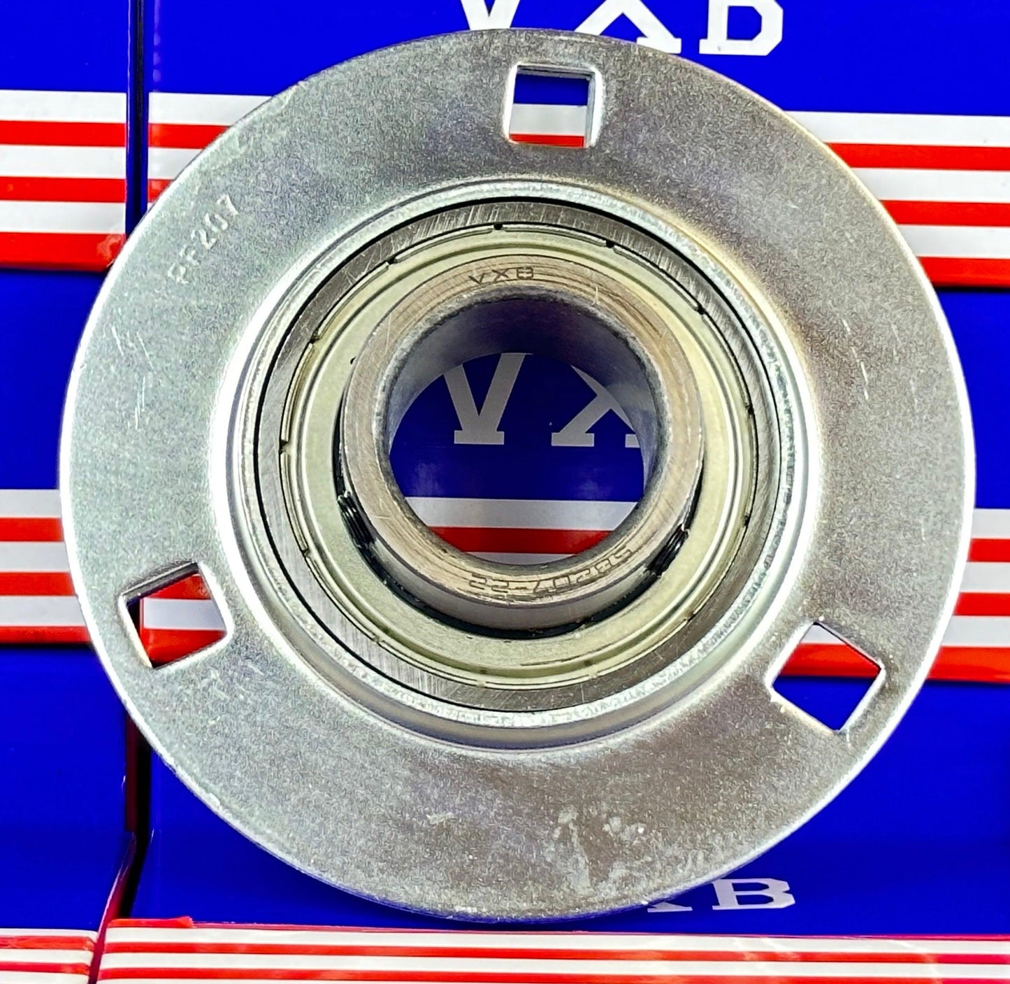 SBPF207-22 Pressed Steel Housing Bearing 3-Bolt Flanged Mounted - VXB Ball Bearings