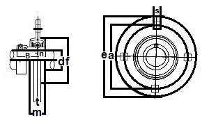 SBPF208-24 Pressed Steel Housing Bearing 4-Bolt Flanged Mounted - VXB Ball Bearings