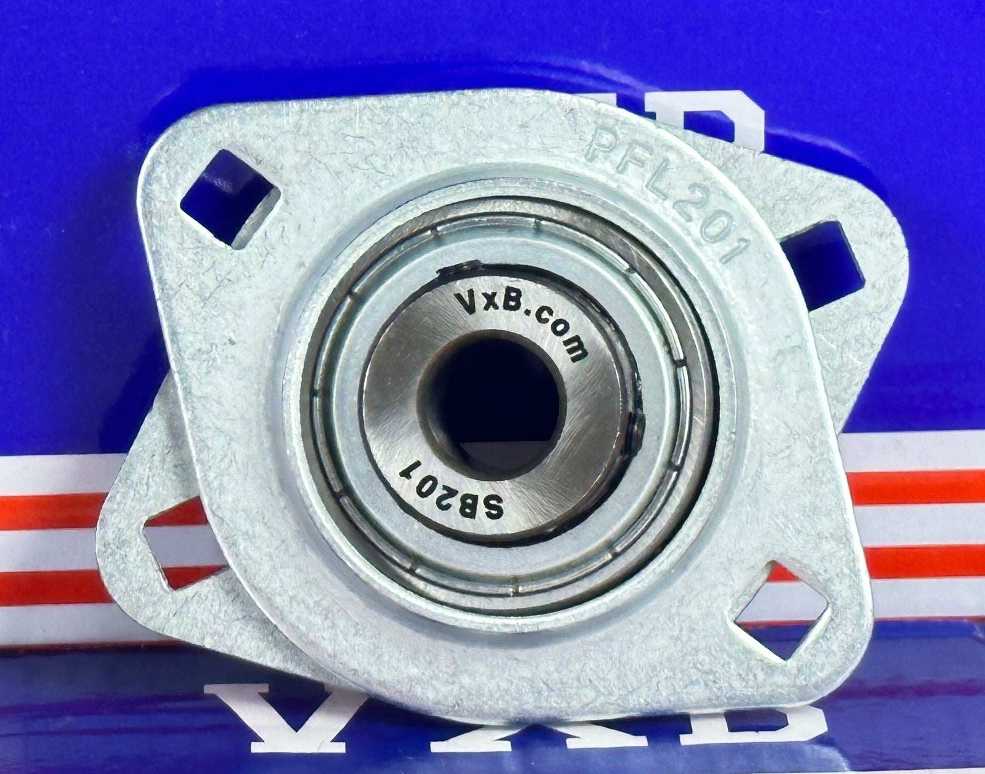 SBPFL201 12mm Stamped oval 2 bolt Flanged Mounted Bearing - VXB Ball Bearings
