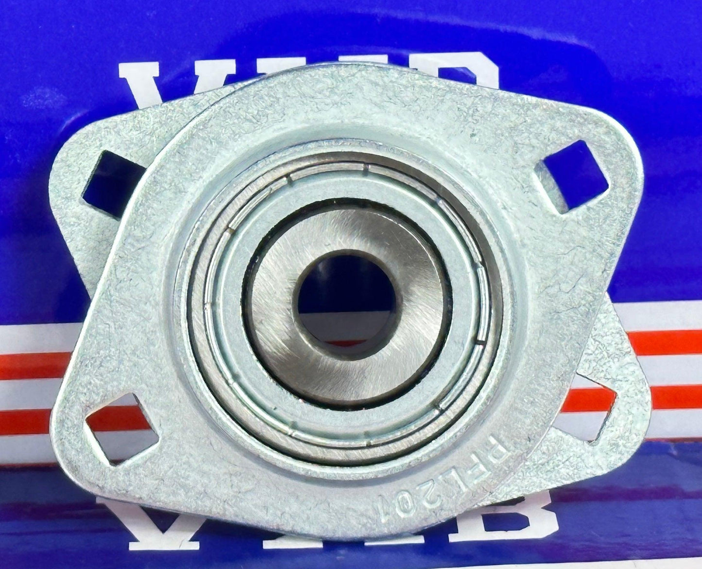 SBPFL201 12mm Stamped oval 2 bolt Flanged Mounted Bearing - VXB Ball Bearings