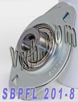 SBPFL201-8 Pressed Steel Housing Unit 2-Bolt Flanges Bearing - VXB Ball Bearings
