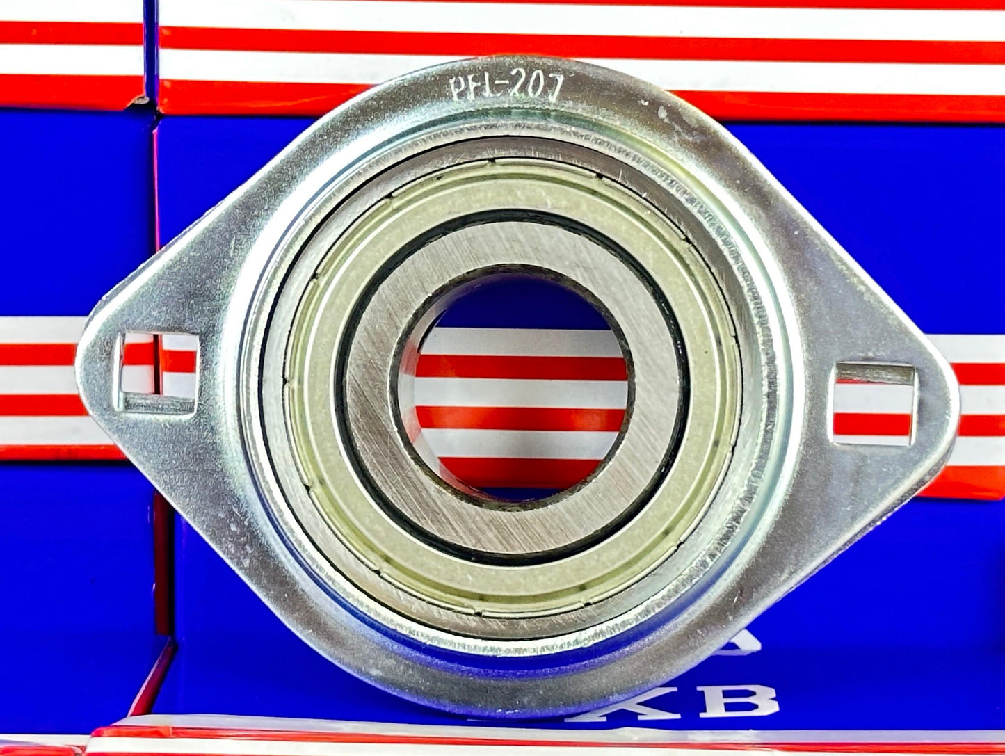 SBPFL207-20 Pressed Steel Bearing 2-Bolt 1 1/4 inch Flanged Mounted - VXB Ball Bearings