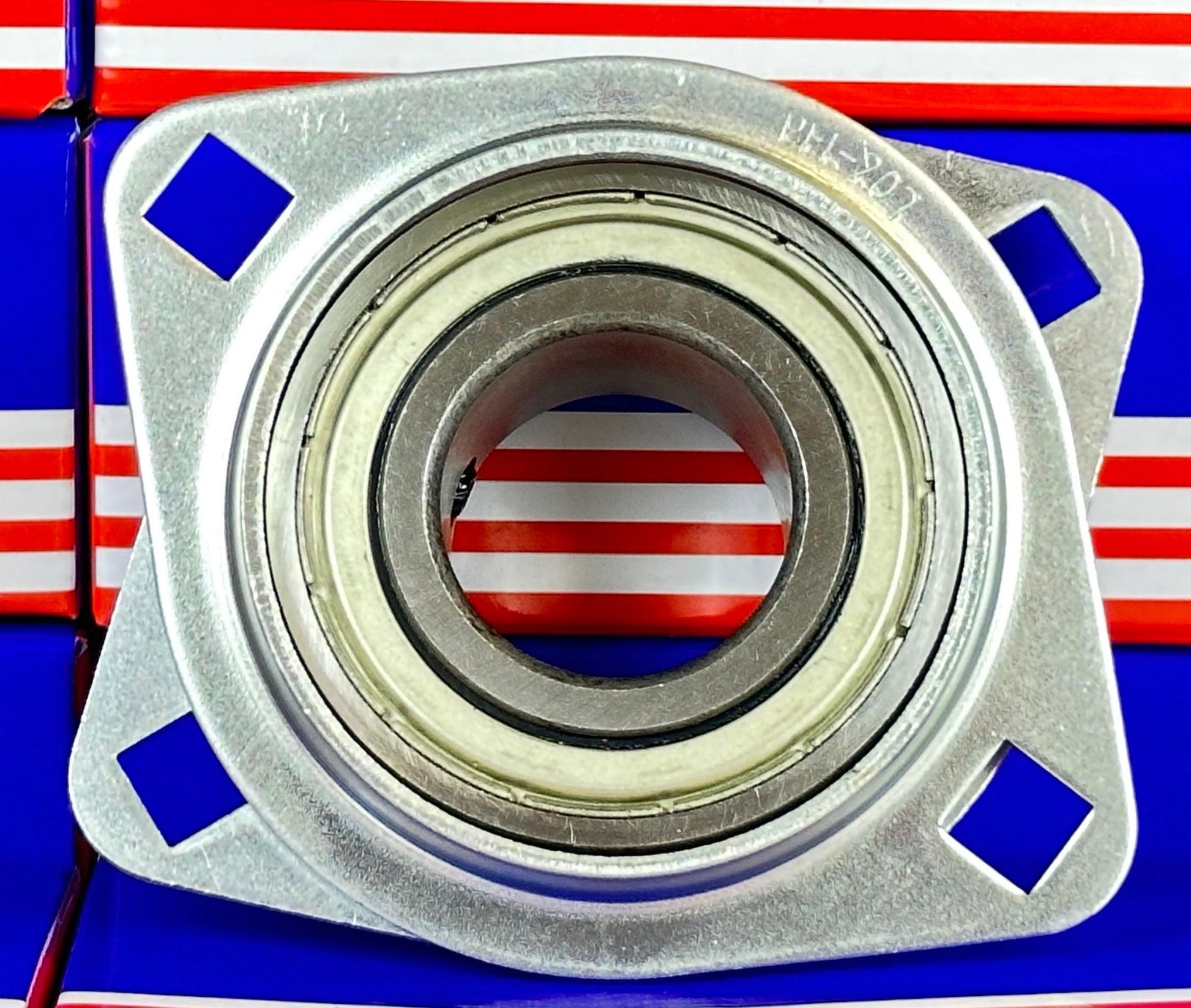 SBPFL207-22 Pressed Steel Bearing 2-Bolt 1 3/8 inch Flanged Mounted - VXB Ball Bearings