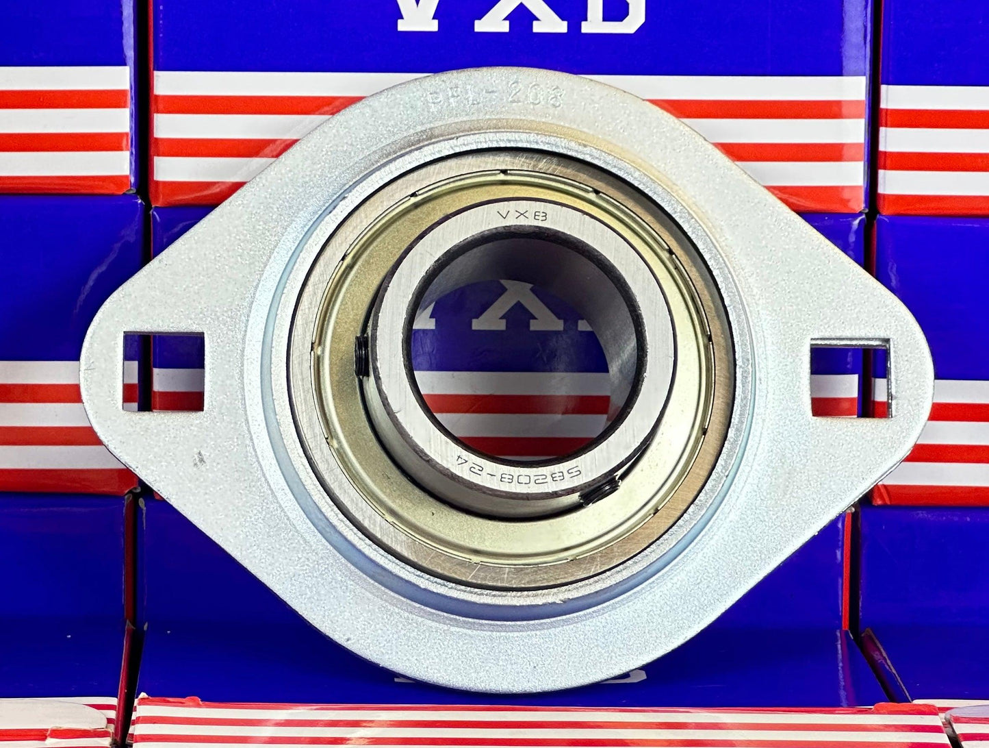 SBPFL208-24 Pressed Steel Bearing 2-Bolt 1 1/2 inch Flanged Mounted - VXB Ball Bearings