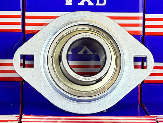 SBPFL208-24 Pressed Steel Bearing 2-Bolt 1 1/2 inch Flanged Mounted - VXB Ball Bearings