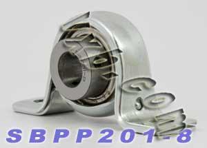SBPP201-8 1/2 Pressed Steel Bearing 2-Bolt Flanged Mounted Bearings - VXB Ball Bearings