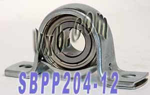 SBPP204-12 3/4 Pressed Steel Bearing 2-Bolt Flanged Mounted Bearings - VXB Ball Bearings