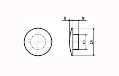 SCC-6 NBK Cover Caps for Socket Head Cap Screws - Made in Japan - Pack of 20 - VXB Ball Bearings