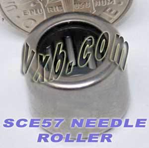 SCE57 Needle Bearing 5/16x1/2x7/16 inch - VXB Ball Bearings
