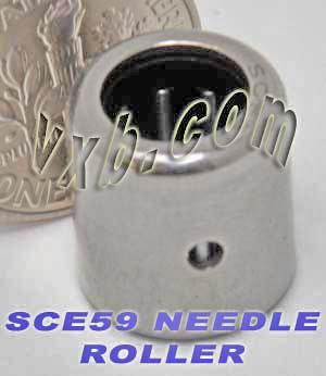 SCE59 Miniature Needle Bearing 5/16x1/2x9/16 inch - VXB Ball Bearings