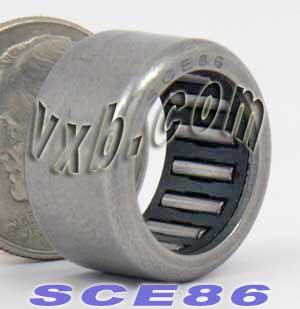 SCE86 Needle Bearing 1/2x11/16x3/8 inch - VXB Ball Bearings