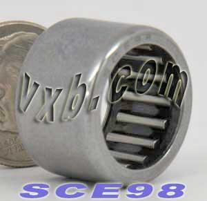 SCE98 Needle Bearing 9/16x3/4x1/2 inch - VXB Ball Bearings