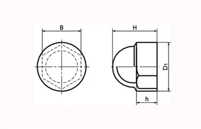SCH-12 NBK Cover Caps for Hex Head Screw - Made in Japan - Pack of 10 - VXB Ball Bearings