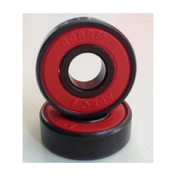 Set of 16 608B-2RS Inline/ Rollerblade Skate Sealed Bearings with Nylon Cage and Red Seals 8x22x7mm - VXB Ball Bearings