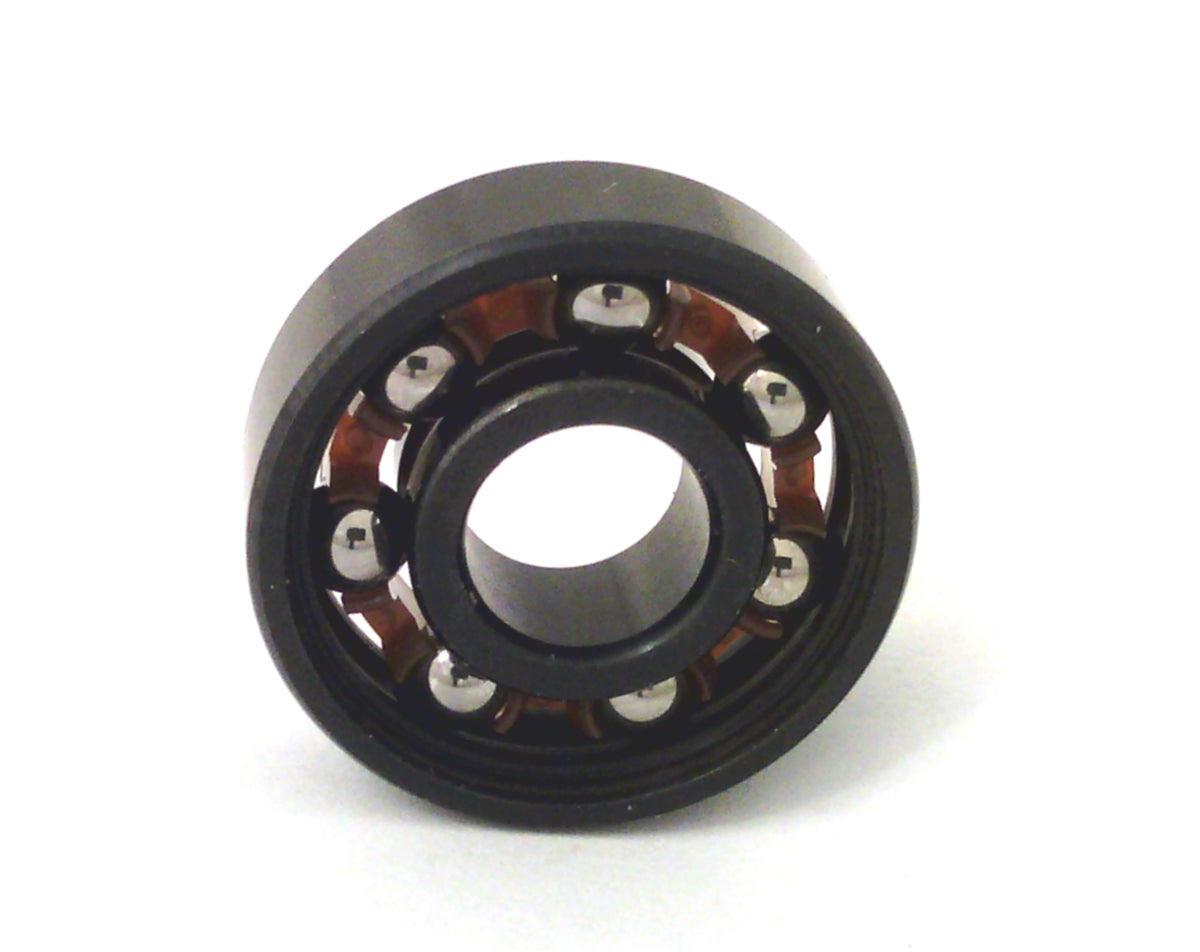 Set of 16 608B inline Roller Skate Black Open Bearings with Nylon Cage 8x22x7mm - VXB Ball Bearings