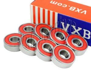 Set of 8 608-2RS 8x22x7 Skate Skateboard Sealed Bearings - VXB Ball Bearings