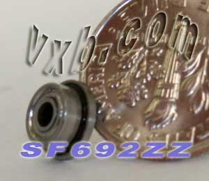 SF692ZZ Flanged Bearing Shielded Stainless Steel 2x6x3 Bearings - VXB Ball Bearings