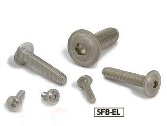 SFB-M3-8-EL NBK Electroless Nickel plating Socket Button Head Cap Screws with Flange Made in Japan Pack of 20 - VXB Ball Bearings