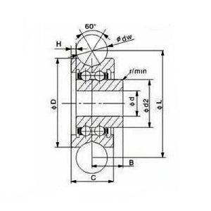 SG20+M6x23 Screw U Groove Sealed Track Ball Bearing 6x24x11 - VXB Ball Bearings