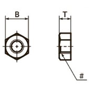 SHNS-8-32 NBK Hex Nuts - Inch Thread- Pack of 10. Made in Japan - VXB Ball Bearings