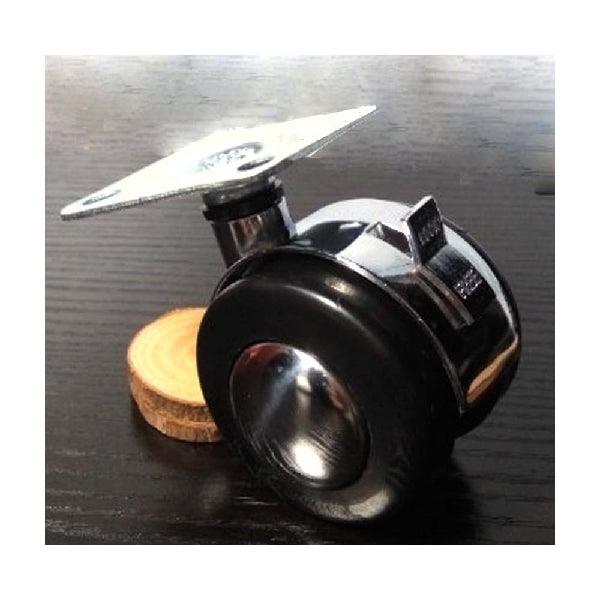 Silver Caster Wheel 2 Inch with Swivel Metal Plate Caster Wheel with 75lb. Load Rating - VXB Ball Bearings